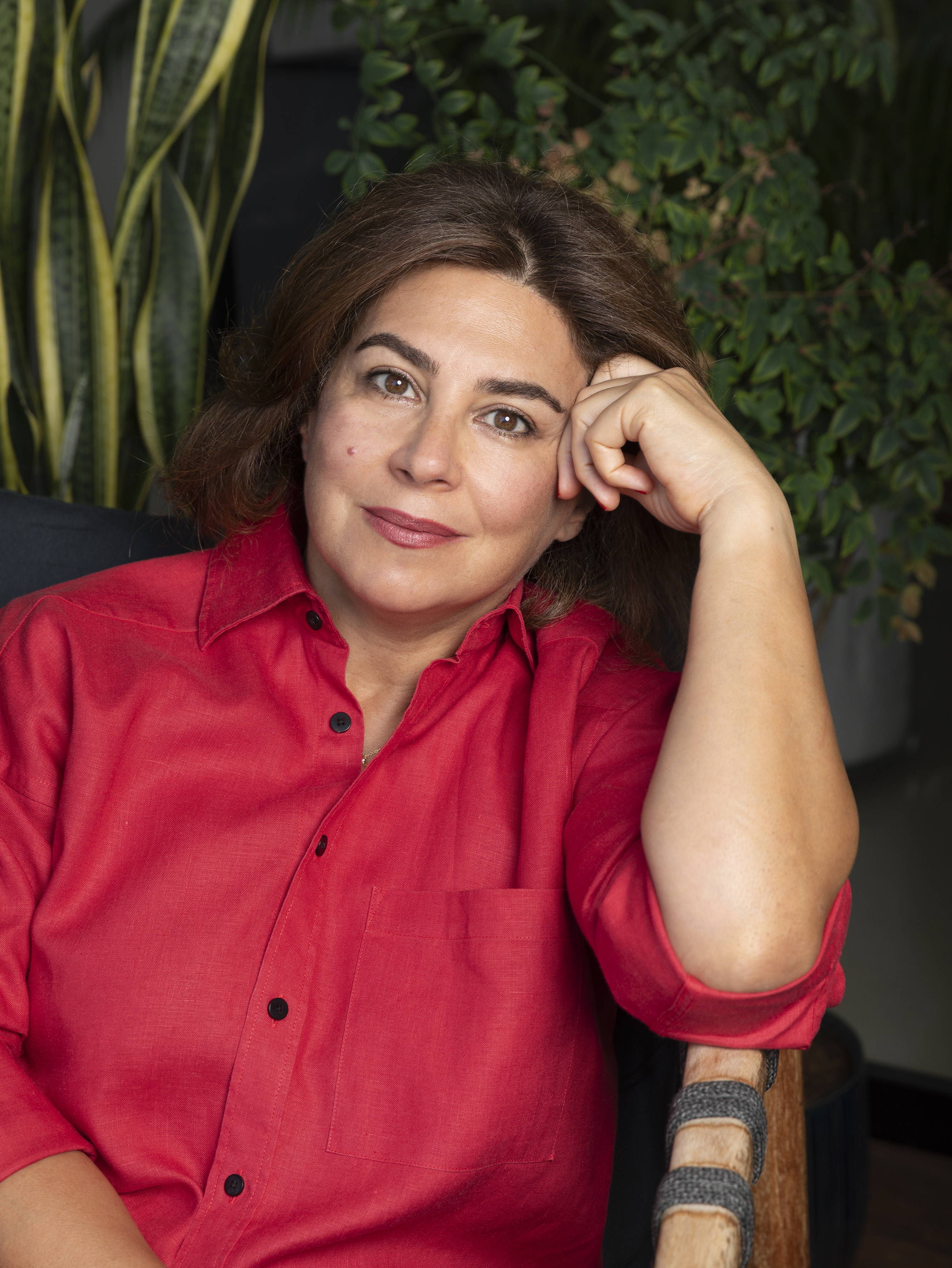 Rana Hanna in her garden